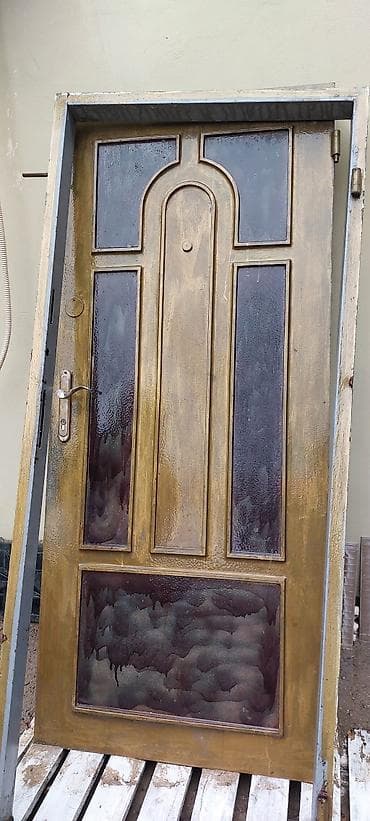 Dəmir giriş qapısı – komplekt şəkildə karkası ilə. - Material: qalın lalafo.az -da Dəmir giriş qapısı – komplekt şəkildə karkası ilə. - Material: qalın