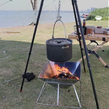 kömür qiyməti: Manqal Piknik ucun qatlanan manqal teze mallar 🔺hem manqal hemde — 5