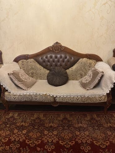 Спальные гарнитуры: Диван, Б/у, Нераскладной, Без подьемного механизма, Нет доставки — 2