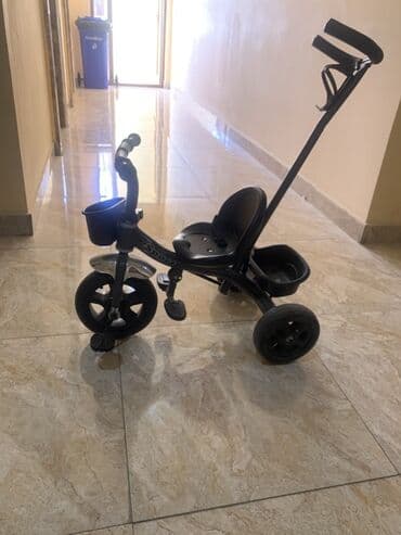 детские трехколесные велосипеды вest trike: Uşaq üçtəkərli velosipedi - Rəng: qara/metallik boz - 3 təkərli — 3