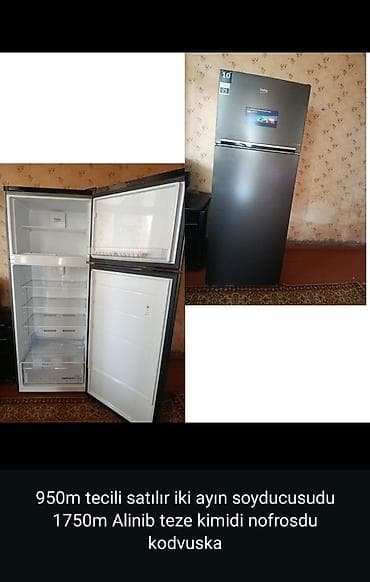 Soyuducular: 2 qapılı Beko Soyuducu Satılır, rəng - Boz — 1