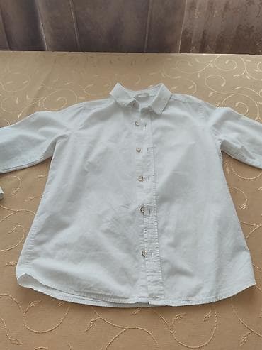 köynəy: Uşaq üçün ağ köynək - Brend: RONI KIDS - Ölçü: 116/122 (6 yaş) - — 1