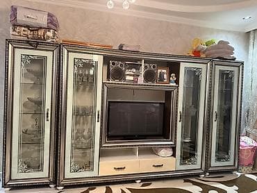 Klassik üslubda dəst vitrinli qonaq otağı modulu 3metr yarim - Dörd