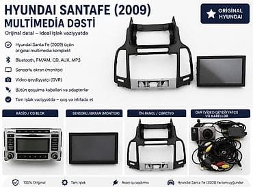 Hyundai Santa Fe (2009) üçün orijinal multimedia dəsti Komplektasiya