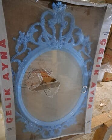 android guzgu: Güzgü Divar üçün, Oval, Dekorativ, Naxışlı — 2