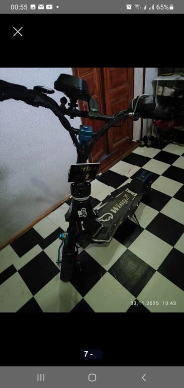 samokat arenda: Elektrik skuteri – Wingz Xüsusiyyətlər: - Güclü ön/alt LED işıqlar və — 5