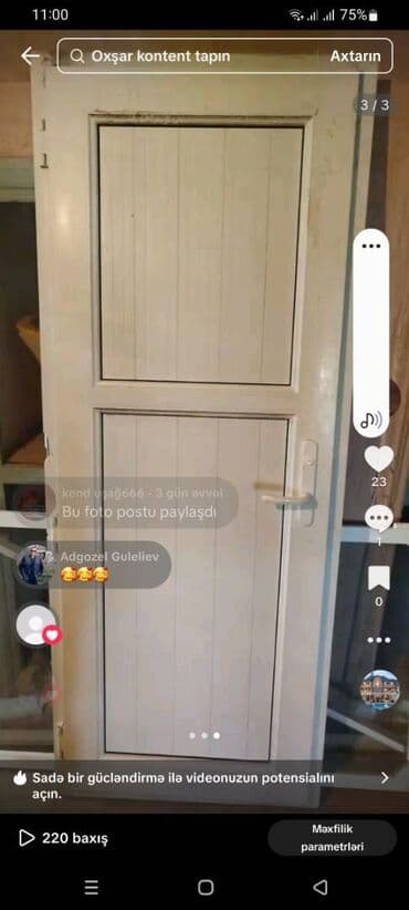 Hamam üçün İşlənmiş Plastik qapı Çərçivə ilə, Zəmanətsiz, Ödənişli quraşdırma, Ödənişli çatdırılma