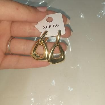 Qızılı rəngdə sırğalar kolleksiyası - Brend: Xuping və Fashion