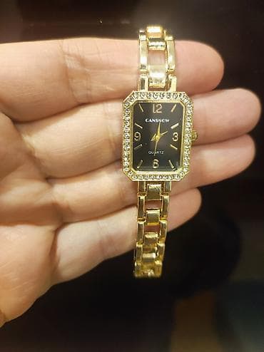 elektron saat: Qol saatı, rəng - Qızılı — 1