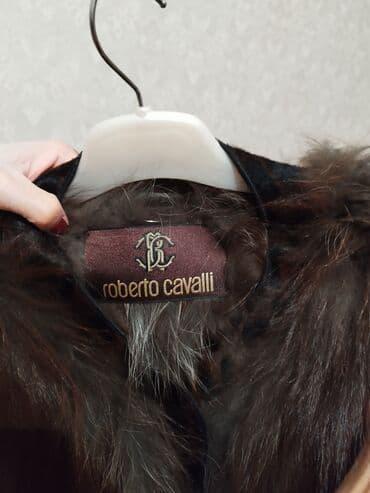 женские шлепанцы с мехом: Шуба, Roberto Cavalli, M — 4