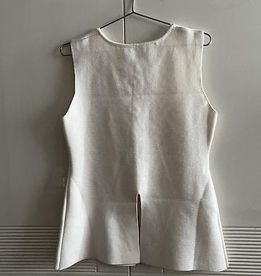 Ağ klassik jilet – zərif və minimal model 1-2 dəfə geyinilib, ideal — 2