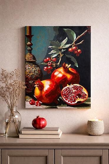 1961 ci ilin pullari: 🎨 İnteryer üçün əl işi tablo – “Nar kompozisiyası” Zövqlə və səliqə — 1