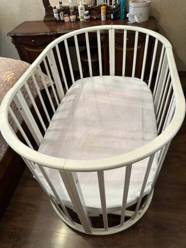 деталировка мебели: Oğlan və qız üçün, Yeni, Beşik, Matras ilə, Yellənmə mexanizmsiz — 1