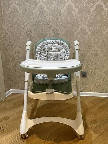 стул детский: Uşaq yemək stulu - Rahat və geniş oturacaq: yumşaq, naxışlı süngərli — 1