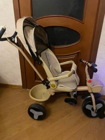 Uşaq üçtəkərli velosipedi – körpələr üçün çoxfunksiyalı model