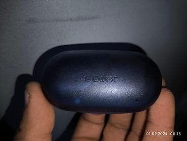 Б/у Беспроводные (Bluetooth) Наушники, Sony, цвет - Голубой