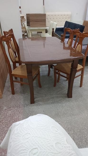 muellime aid sekiller: Masa + 4 stul birlikde 240 azn satilir‼️unvan ceyranbatan sekine — 1