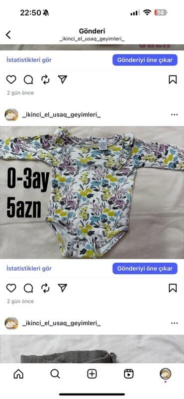 predo pampers 1: Uşaq geyimləri paketi – müxtəlif ölçü və modellər - Sarı rəngli — 31