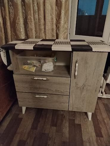 Комоды: Taxta komod/şkaf - Material: ağac fakturalı MDF/LDSP - Rəng: açıq — 1