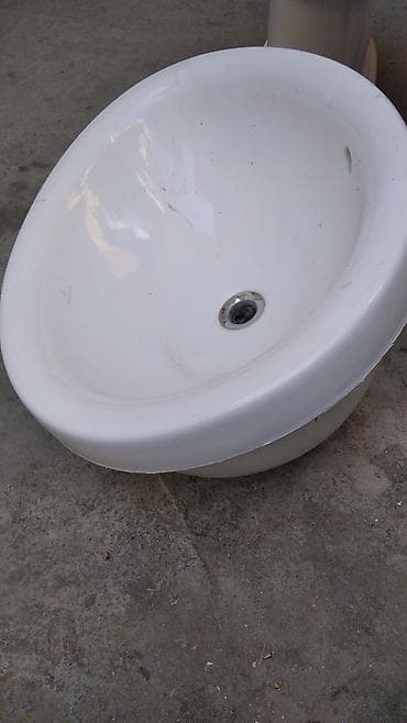 Перила: Oval formalı seramik əl-üz yuyan (çəkmə tipli) - Material: yüksək — 2