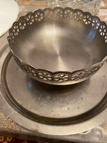 somavar satılır: Samovar podnosu ve stekan yaxalamaq ucun qab — 1