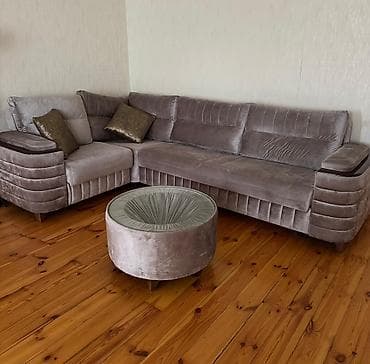 İşlənmiş, Divan, 2 kreslo, Bazalı, Açılan