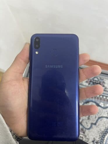 QAZ: Samsung Galaxy M20, 32 GB, rəng - Göy, Barmaq izi — 1