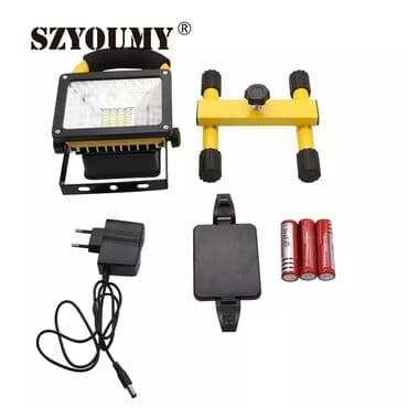 led: PROJEKTOR 30W gücündedir 🔹️ 3 eded akumlator batareykasından ibaret — 1