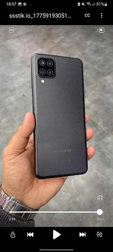 iphone 5 ekranı: Samsung Galaxy A12, 32 GB, rəng - Qara, İki sim kartlı — 3