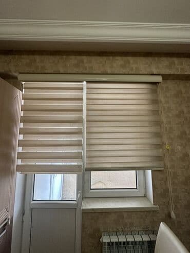 Jalüzlər: Zebra jalüz pərdə dəsti - Növ: Zebra (ikili qat), mexaniki zəncirli — 1