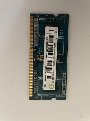 ddr3 ana plata: RAMaxel noutbuk yaddaşı – 2GB DDR3, 1600 MHz (PC3-12800), SO-DIMM — 1