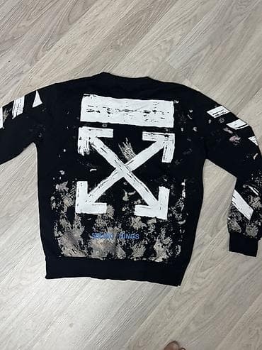 Svitşot, Off-White, rəng - Qara