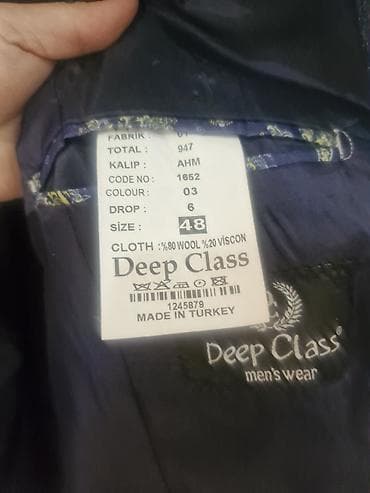 Костюмы: Məhsul: Kişi kostyum dəsti – Deep Class (Made in Turkey) - Brend — 2