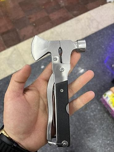 Инструменты: Çoxfunksiyalı cib aləti – balta, çəkic və kəlbətin bir yerdə. Kompakt — 1