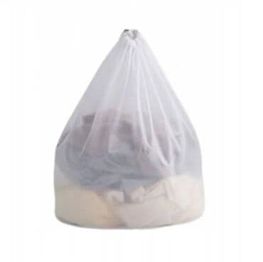 paltar yigmaq ucun cantalar: Çirkli paltarları yığmaq və yuduzdurmaq üçün torlu kisə 30x40 ölçüsü — 2