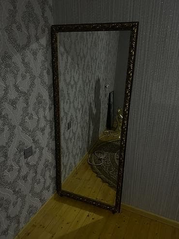 hamam üçün güzgülər: Güzgü Döşəmə üstü, Düzbucaqlı, Dekorativ, Naxışlı — 2