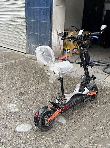 bokus elceyi: Elektrik skuter – oturacaqlı, güclü işıqlandırma və aksesuarlarla — 3