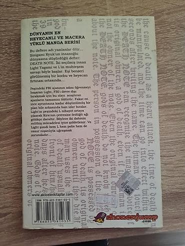 Velosiped ehtiyyat hissələri: Məhsul: Death Note (Ölüm Defteri) – 2-ci cild, türk dilində nəşr — 2