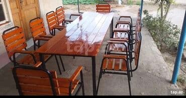 stol stul işlenmiş: 🔥Bağ üçün stol stul🔥4neferlik 250azn 🔥6neferlik 350azn — 4