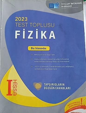 Məhsul: 2023 “Test Toplusu – Fizika” (DİM), I və II Hissə hər ikisi 8