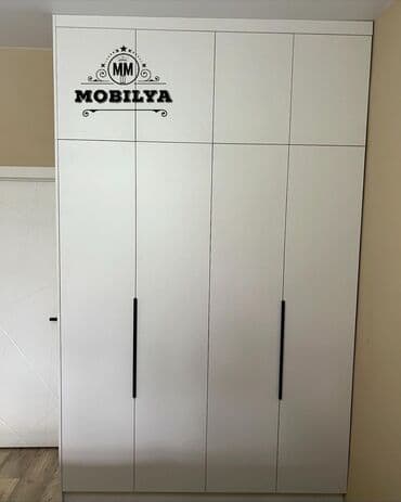 qapı modelleri: Yeni, Açılan, 4 qapılı Düz dolab, Qarderob, paltar dolabı, Azərbaycan — 1