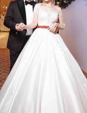 masin bezeyi: Zərif detallar ilə bəzədilmiş gəlinlik - Model: A-kesim, balıqquyruğu — 1