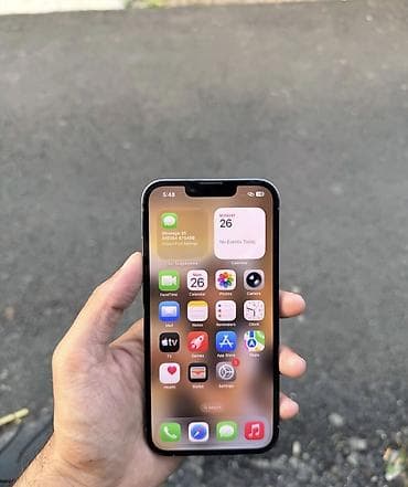 apple macbook: IPhone 13 Pro, 128 GB, Sierra Blue, Zəmanət, Simsiz şarj, Face ID — 5