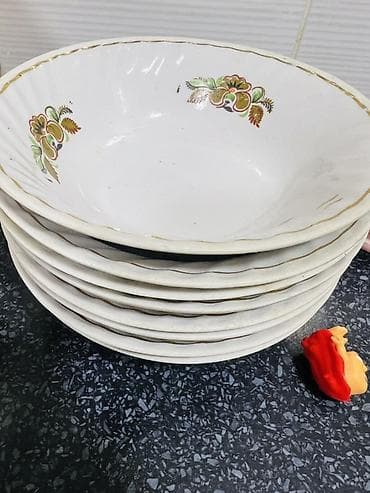 yemek servisi: Nahar dəsti, rəng - Ağ, Keramika, 6 nəfərlik — 1