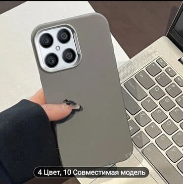 чехол на телефон fly nimbus 8: Honor x8c üçün zərif qoruyucu keys - Minimalist dizayn: hamar səth — 1