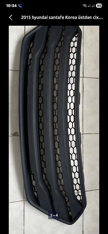 Hyundai Santa Fe üçün ön barmaqlıq (radiator qəfəsi) - Model