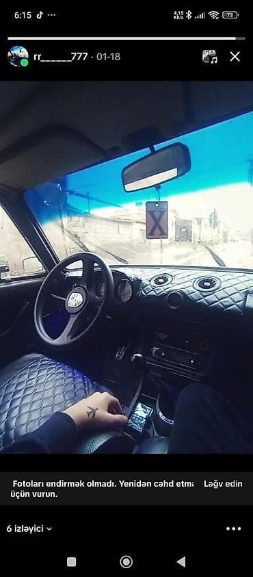 vaz 21010: VAZ 2106 sedan - Kuzov: qara/yaşıl tünd rəng, klassik xrom bamperlər — 2