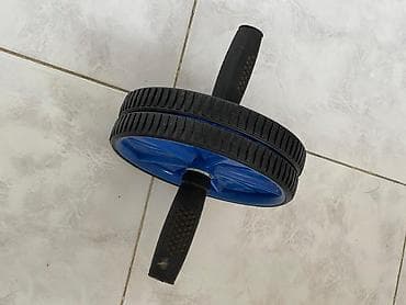 bas gitara: İki təkərli qarın məşq çarxı (ab wheel) - İkili təkər dizaynı: daha — 2