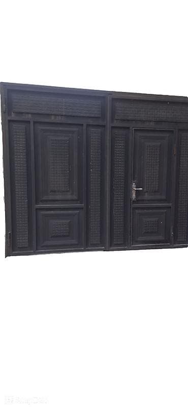 Məhəccərlər: Dəmir Həyət darvazası, Yana açılan, Mexaniki, Qapı ilə, rəng - Qara, Kredit yoxdur — 1