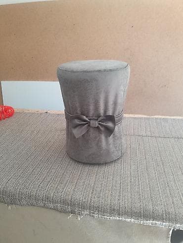 sutullar: Pufik oturacaq, Vеlur parça, rəng - Boz — 1